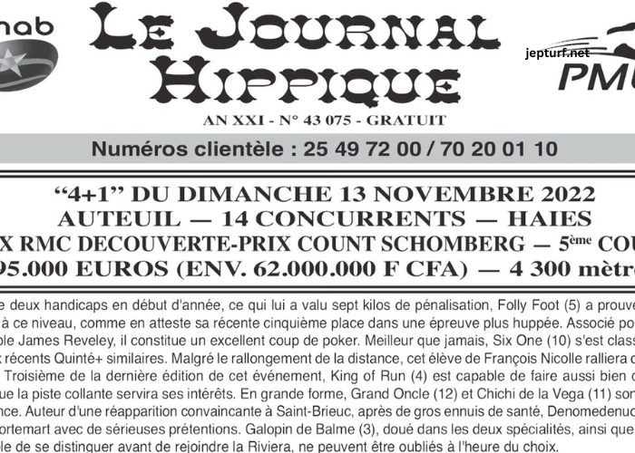 Journal Hippique Lonab